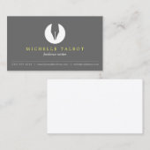 CALLIGRAPHY PEN NIB LOGO 5 für Autoren oder Schrif Visitenkarte (Vorne/Hinten)