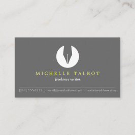 CALLIGRAPHY PEN NIB LOGO 5 für Autoren oder Schrif Visitenkarte