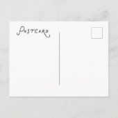 Calligraphy Save The Date Photo Wedding Modern Einladungspostkarte (Rückseite)