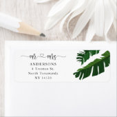 Calligraphy Script Banana Verlasse Rücksendeadress (Insitu)