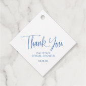 Calligraphy Script Brautparty Vielen Dank Geschenkanhänger (Vorderseite)