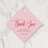 Calligraphy Script Brautparty Vielen Dank Geschenkanhänger (Vorderseite)
