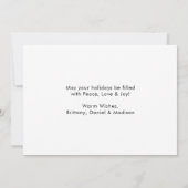 Calligraphy Script Erntedank 5 Foto Feiertagskarte (Rückseite)