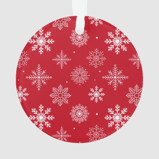 Calligraphy Script Feliz Navidad Foto Red Back Ornament (Rückseite)