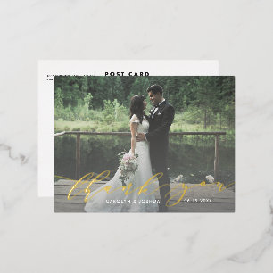 Calligraphy Script Foto Vielen Dank Post Card Folie Einladungspostkarte