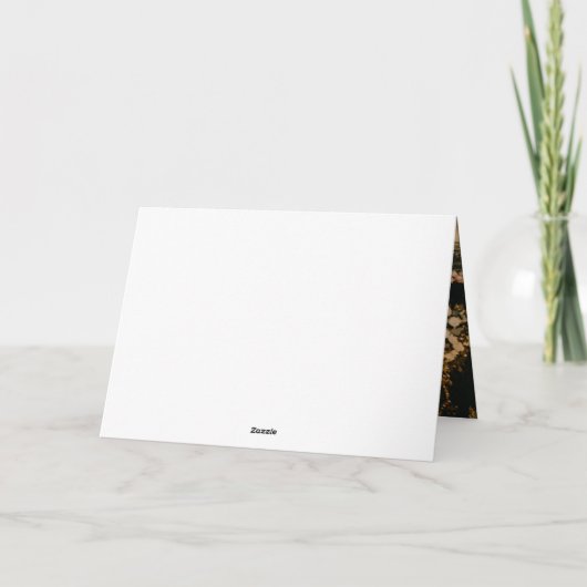 Calligraphy Script Foto Wedding Danke Card (Rückseite)