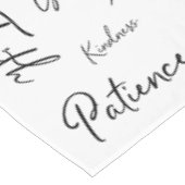 Calligraphy Script Fruitage of the Spirit  Tischdecke (Schrägansicht)