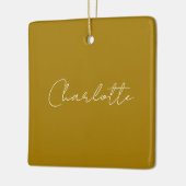 Calligraphy Script Gold Color Individuelle Name Ed Keramikornament (Links)
