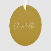 Calligraphy Script Gold Color Individuelle Name Ed Ornament (Vorderseite)