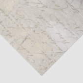 Calligraphy Script Gray Beige Marble Decoupage Seidenpapier (Ausschnitt)