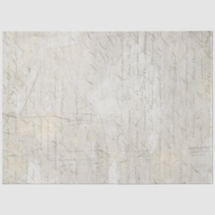 Calligraphy Script Gray Beige Marble Decoupage Seidenpapier