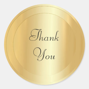 Calligraphy Script-Imitate Gold Modern Template Runder Aufkleber