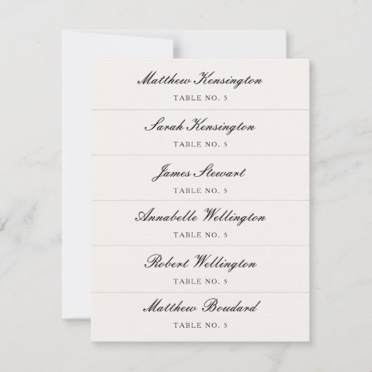 Calligraphy Script Individuelle Name Wedding Platz (Vorderseite)