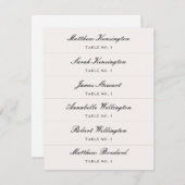 Calligraphy Script Individuelle Name Wedding Platz (Vorne/Hinten)