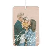 Calligraphy Script Overlay Family-Fotos Autolufterfrischer (Vorderseite)