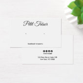 Calligraphy Script Plain White Earring Display (Schreibtisch)