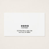 Calligraphy Script Plain White Earring Display (Rückseite)