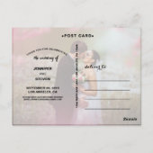 CALLIGRAPHY SCRIPT WEDD DANK IHNEN POSTCARDS POSTKARTE (Rückseite)