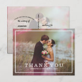CALLIGRAPHY SCRIPT WEDD DANK IHNEN POSTCARDS POSTKARTE (Vorne/Hinten)