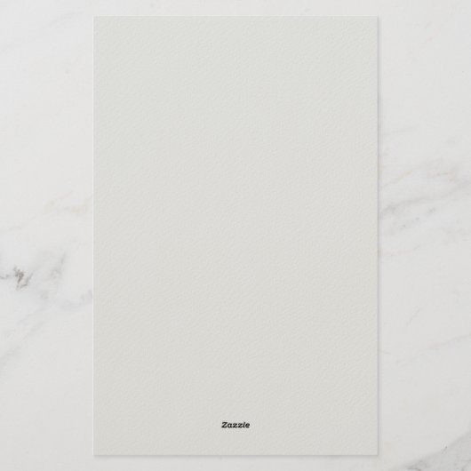Calligraphy Simple Grey Professional Name Briefpapier (Rückseite)