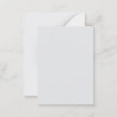 Calligraphy Simple Grey Professional Name Mitteilungskarte (Rückseite)