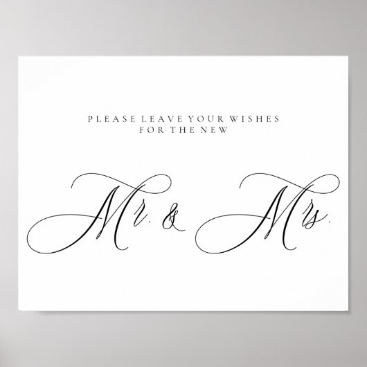 Calligraphy Simple Mr. Signature Poster (Vorne)