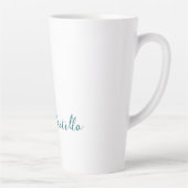 Calligraphy Simple Plain Professional Name Milchtasse (Rechts)