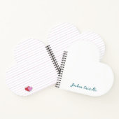 Calligraphy Simple Plain Professional Name Notizblock (Innenseite)