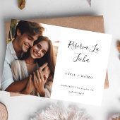 Calligraphy Simple Spanish Wedding Foto Save The Date