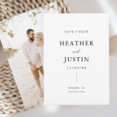 Calligraphy Simple Wedding Foto Save the Date