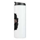 Calligraphy sticker good things take time Quote Thermosbecher (Nach rechts gedreht)