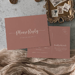 Calligraphy Terracotta Menüs Auswahl UAWG Postkarte