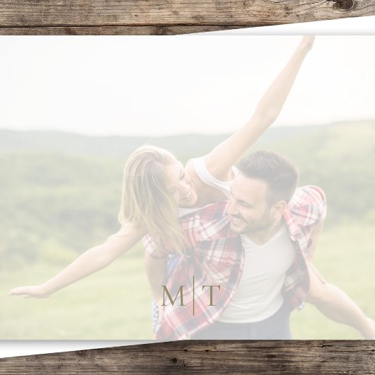 Calligraphy Vellum Script Stilvolles Multi-Foto Save The Date