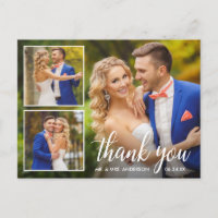 Calligraphy Wedding 3 Foto Collage Vielen Dank