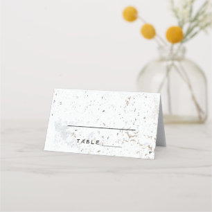 Calligraphy Wedding Escort Card   Schwarz Platzkarte