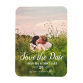 Calligraphy Wedding Foto Magnet (Vertikal)