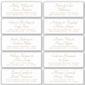 Calligraphy Wedding Guest Address Labels ORDER M/L (Vorderseite)