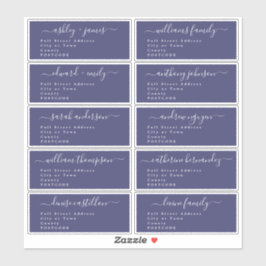 Calligraphy Wedding Guest Address Labels UK Layout