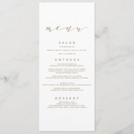 Calligraphy Wedding Menu | Gold Menükarte