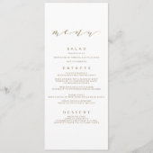 Calligraphy Wedding Menu | Gold Menükarte (Vorderseite)