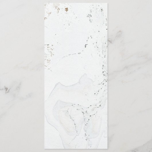 Calligraphy Wedding Menu | Gold Menükarte (Rückseite)