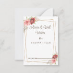 Calligraphy Wedding Well Wünsche & Advice Card Hinweiskarte<br><div class="desc">Das ist schöne elegante Kalligraphie Hochzeit gute Wünsche und Ratgeber Karte. Das ist perfekt für Ihre einfache, skurrile Boho Regenbogenhochzeit. Es ist perfekt wie Hochzeitskarten, Platzkarten, Visitenkarten und mehr. Es ist perfekt für eine moderne Hochzeit und kann für jede Veranstaltung genutzt werden. Diese Ratschläge können als Gästebuchalternative für Hochzeitsempfang, Brautparty,...</div>