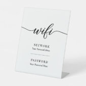Calligraphy Wifi Password Network Sockelschild (Vorderseite)