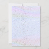 Calling All Mermaids Girl Birthday Invitation. Einladung (Rückseite)