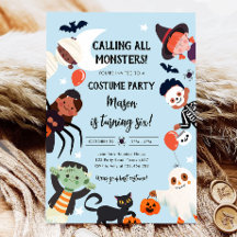 Calling All Monsters Halloween Costume Birthday