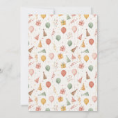 Calling All Party Animals Birthday Einladung (Rückseite)