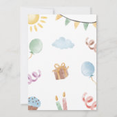 Calling All Party Animals Birthday Invitation Einladung (Rückseite)