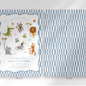 Calling All Party Animals Wild Safari Birthday Einladung