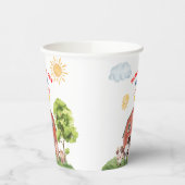 Calling All Party Farm Animals 1st Birthday Pappbecher (Links)