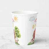 Calling All Party Farm Animals 1st Birthday Pappbecher (Rechts)